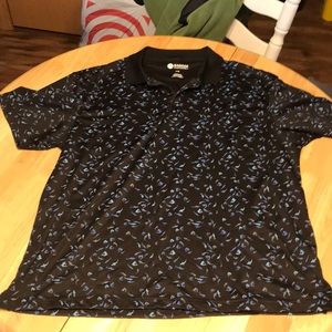 Shark print short sleeve polo Haggar